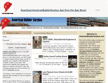 Tablet Screenshot of americanbuildersurplus.com